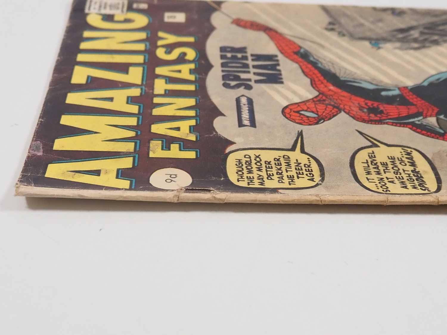 AMAZING FANTASY #15 (1962 - MARVEL - UK Price Variant) - The most valuable Silver Age comic book, by - Image 24 of 26