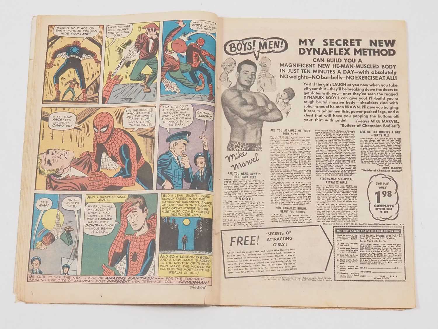 AMAZING FANTASY #15 (1962 - MARVEL - UK Price Variant) - The most valuable Silver Age comic book, by - Image 10 of 26