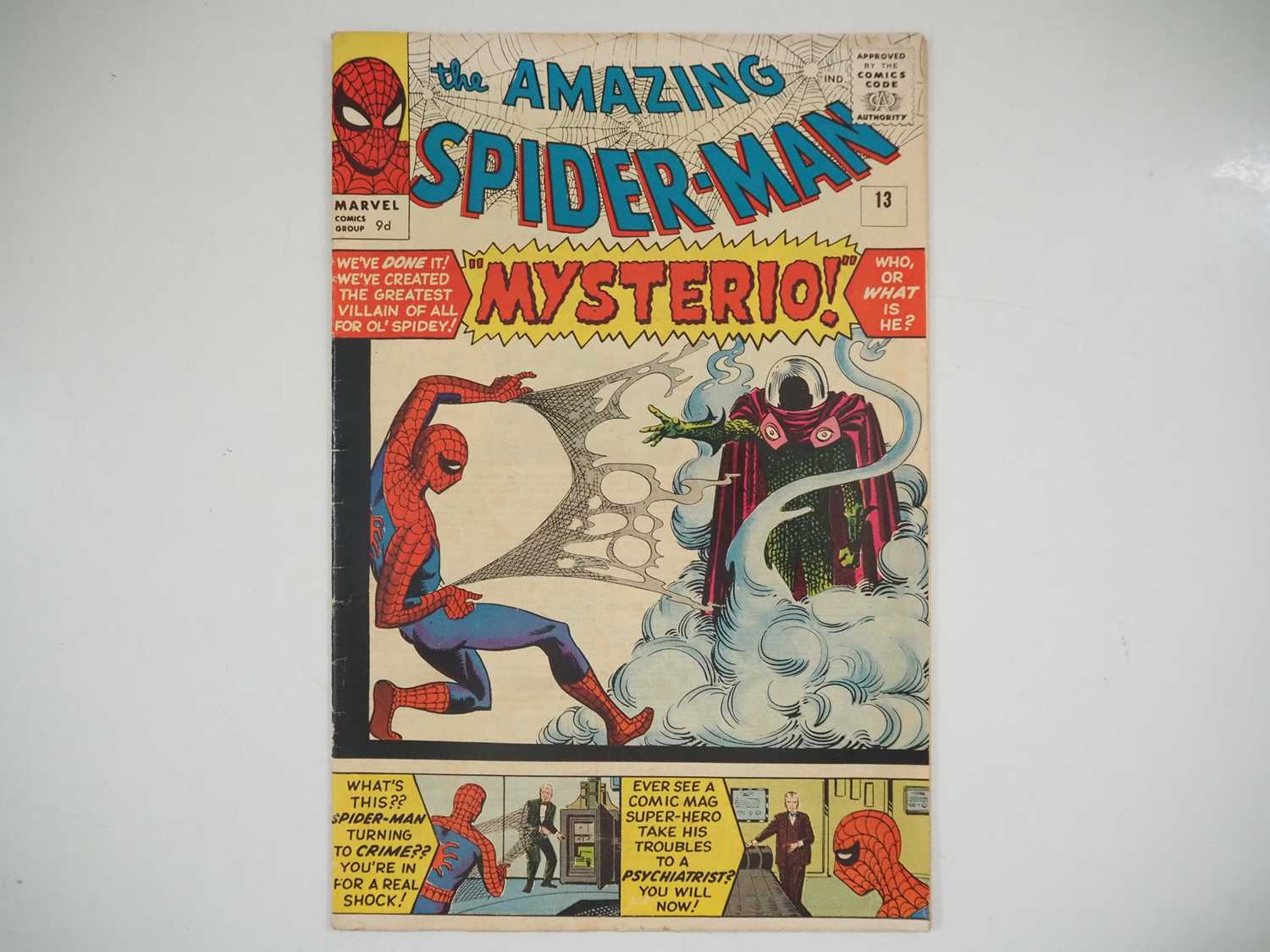 AMAZING SPIDER-MAN #13 - (1964 - MARVEL - UK Price Variant) - Origin and first appearance of