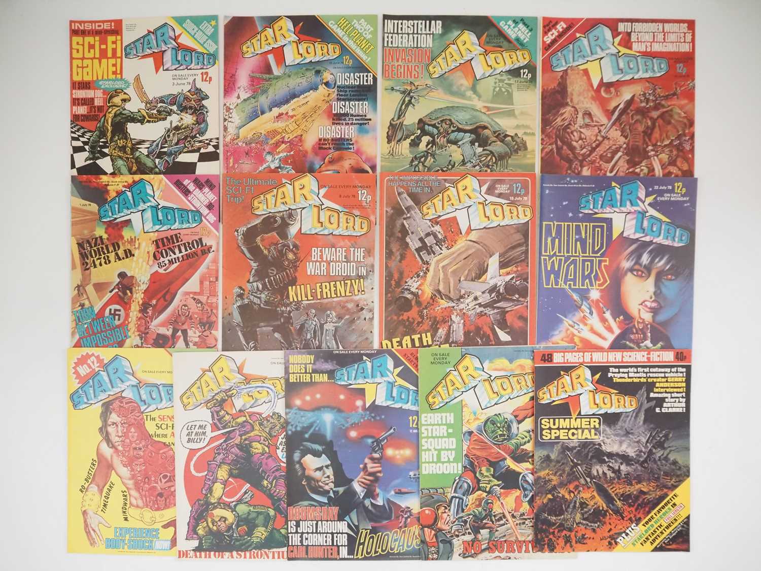 STAR LORD #4 to 15 + SUMMER SPECIAL (13 in Lot) - (1978 - IPC) - Stories include Strontium Dog, Ro-