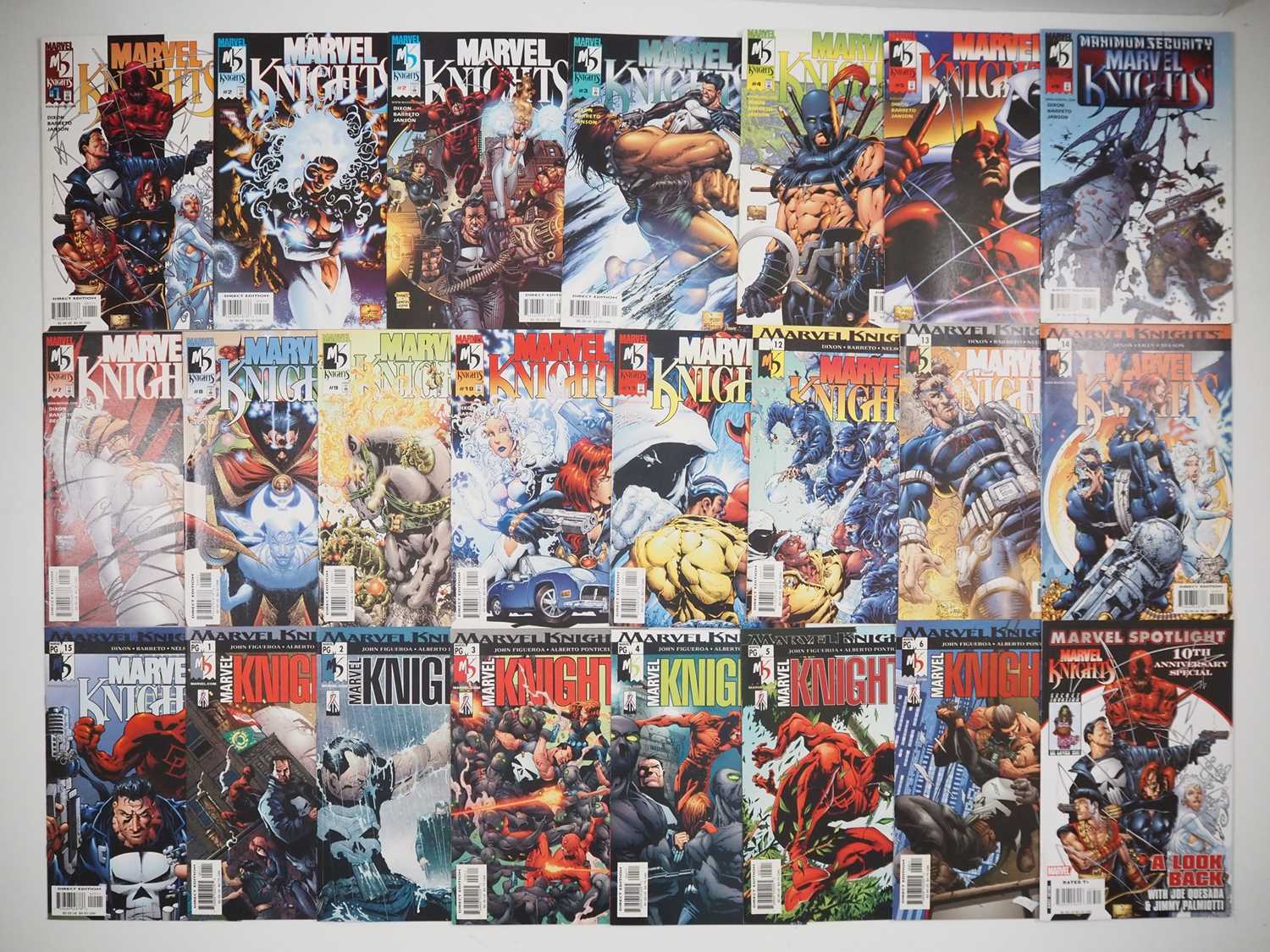 MARVEL KNIGHTS LOT (23 in Lot) - Includes MARVEL KNIGHTS VOL. 1 Full complete run from #1 to 15 (