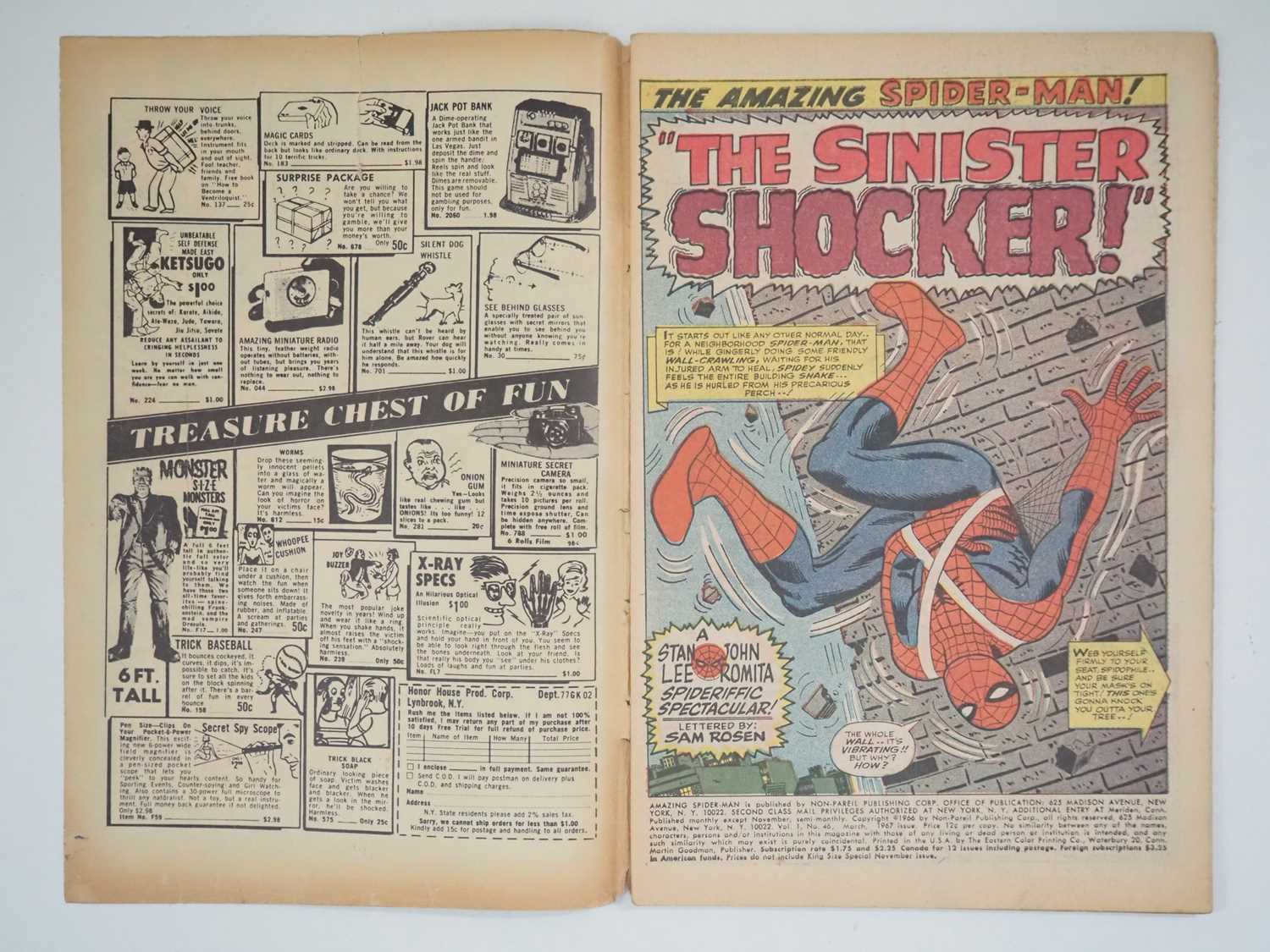 AMAZING SPIDER-MAN #46 - (1967 - MARVEL - UK Price Variant) - Origin and First appearance of the - Image 3 of 10