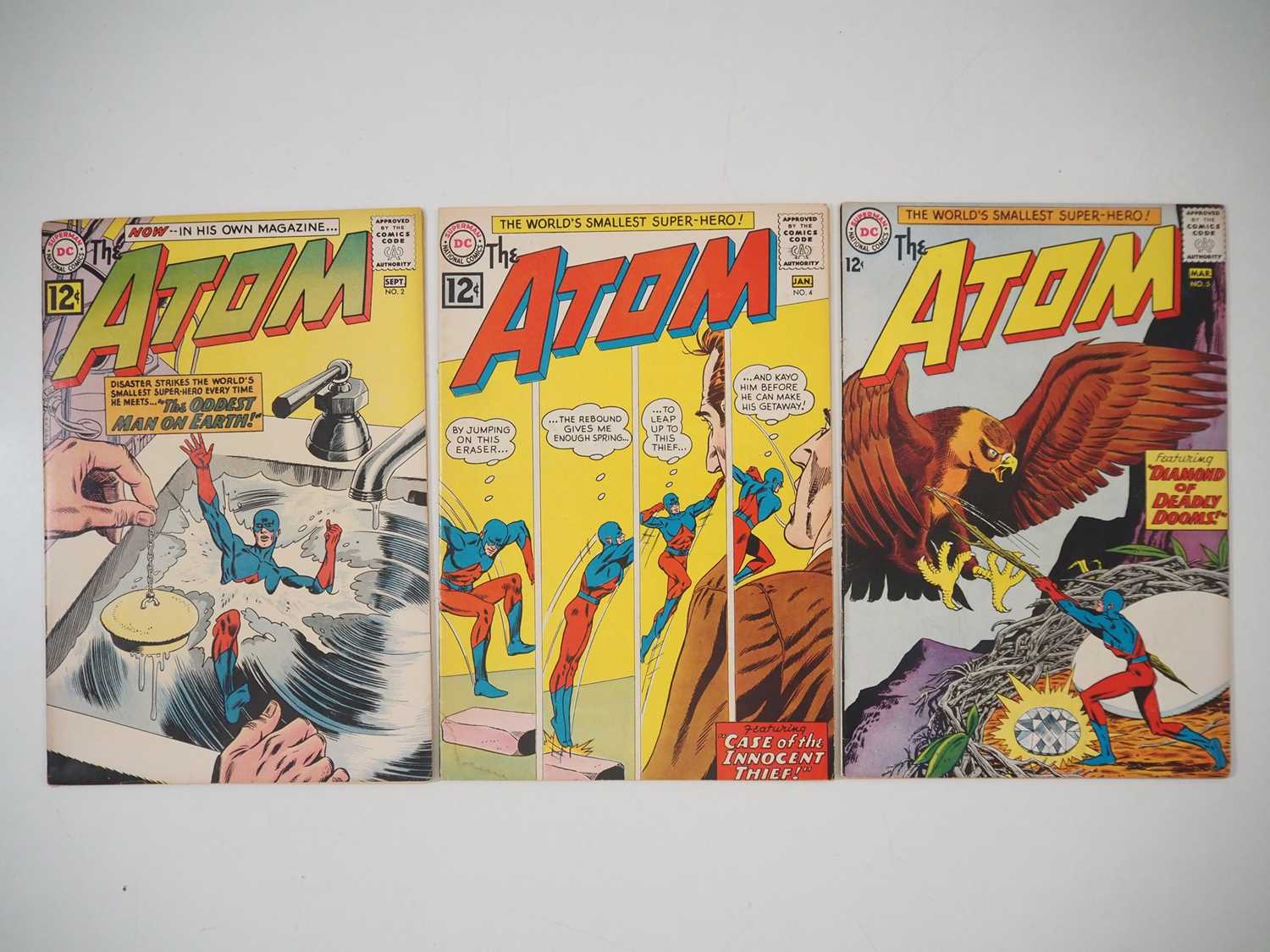 ATOM #2, 4, 5 (3 in Lot) - (1962/1963 - DC) - Includes "The Oddest Man on Earth!", "The Case of