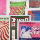 A group of theatre posters including the 1980 Cambridge Footlights Revue and a Polish version of