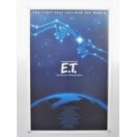 E.T. THE EXTRA TERRESTRIAL (1985 re-release) re-designed one sheet movie poster artwork by John