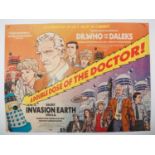 DOCTOR WHO AND THE DALEKS/DALEKS INVASION EARTH 2150 AD (2022) - Double Bill UK Quad film poster for