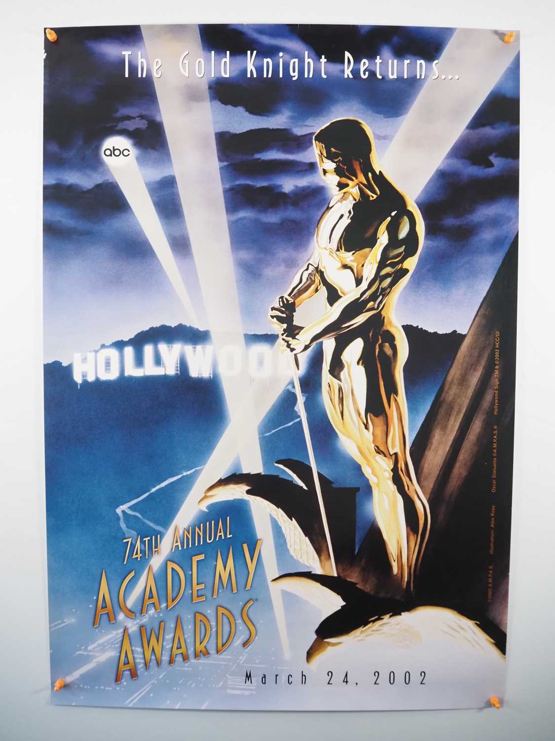 THE OSCARS (2002) - A promotional US one sheet poster for the Academy Awards ceremony ('The Oscars')