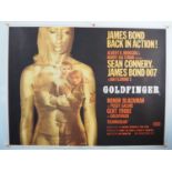 JAMES BOND: GOLDFINGER (1964) - An original UK Quad film poster for the film featuring Sean