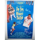 DO THE RIGHT THING (1989) UK Quad film poster - Starring Ossie Davis, Spike Lee, Samuel L. Jackson -