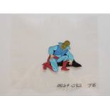 A selection of HE-MAN related animation cels and sketches comprising 5 cels with their matching