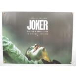 THE JOKER (2019) - UK Quad teaser film poster - double sided - close up image of Joaquin Phoenix -
