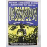 DR WHO: DALEKS - INVASION EARTH : 2150 AD (1966) - A later release UK one sheet film poster - folded