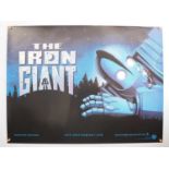 IRON GIANT (1999) - UK Quad film poster - stunning close up artwork of the robot in this family