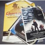 A mixed group of 1980s UK Quad and one sheet film posters for titles including: THE UNTOUCHABLES (