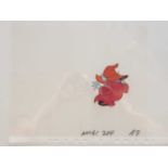 A selection of HE-MAN related animation cels and sketches comprising 3 cels together with 4 sketches