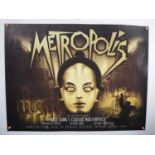 METROPOLIS (1927) - A 2000s re-release UK Quad film poster for the restored release of the