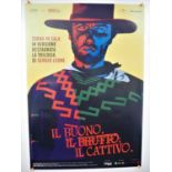 THE GOOD, THE BAD AND THE UGLY (2014 re-release) Italian one sheet for the Sergio Leone film