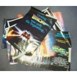 A mixed group of science fiction related UK Quad and one sheet film posters to include BACK TO THE