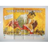 GONE WITH THE WIND (1939 - 1970s release) - UK Quad film poster Howard Terpning artwork of Clark