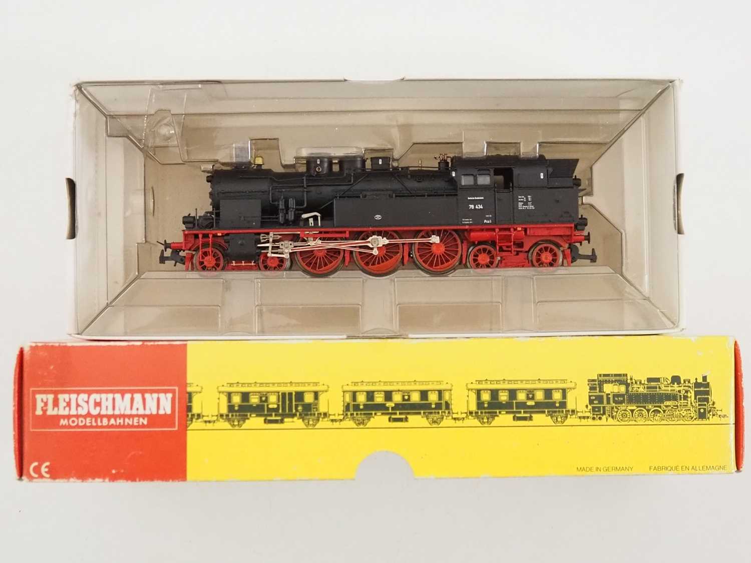 A group of FLEISCHMANN HO gauge German outline steam locos comprising two boxed and two unboxed - Image 2 of 13