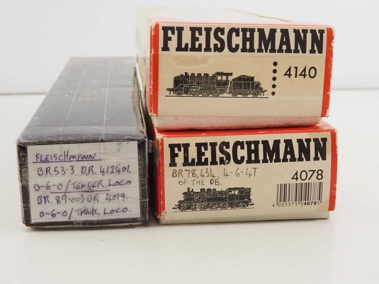 A group of FLEISCHMANN HO gauge German outline steam locos comprising two boxed and two unboxed - Image 13 of 13