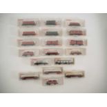 A group of boxed FLEISCHMANN N gauge wagons and vans - VG in G boxes (18)