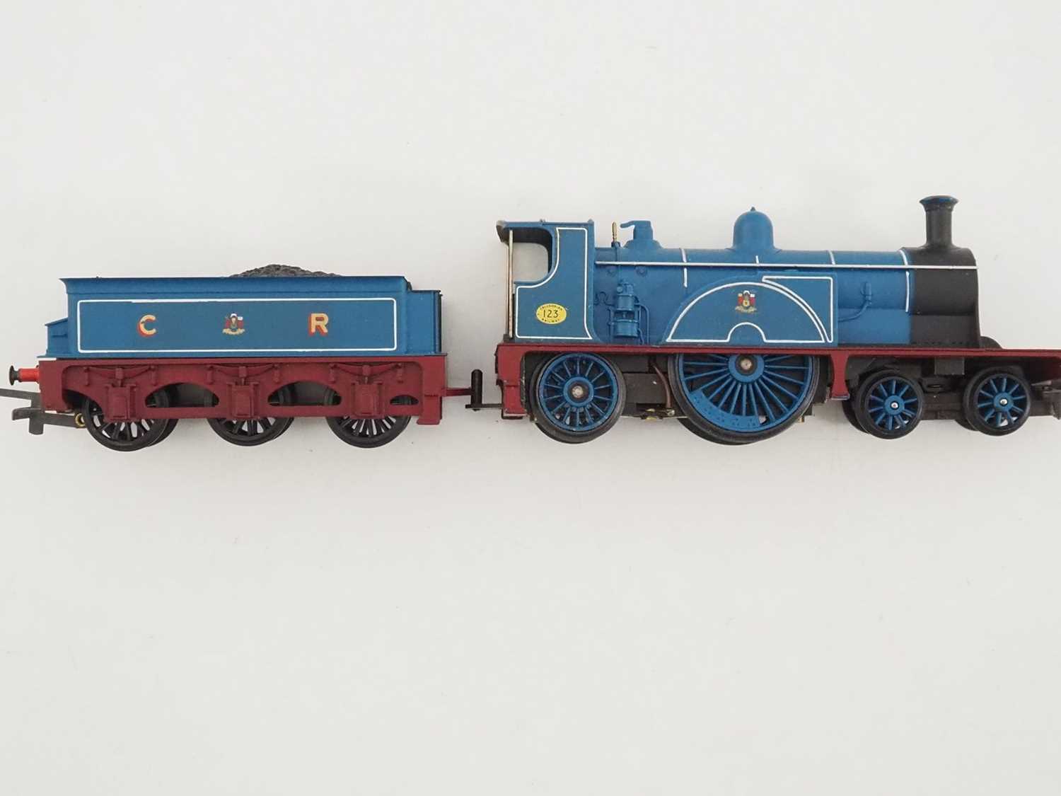 A TRI-ANG OO gauge Caledonian Single steam locomotive in CR matt blue - G-VG in G boxes (1 loco, 2 - Image 2 of 6