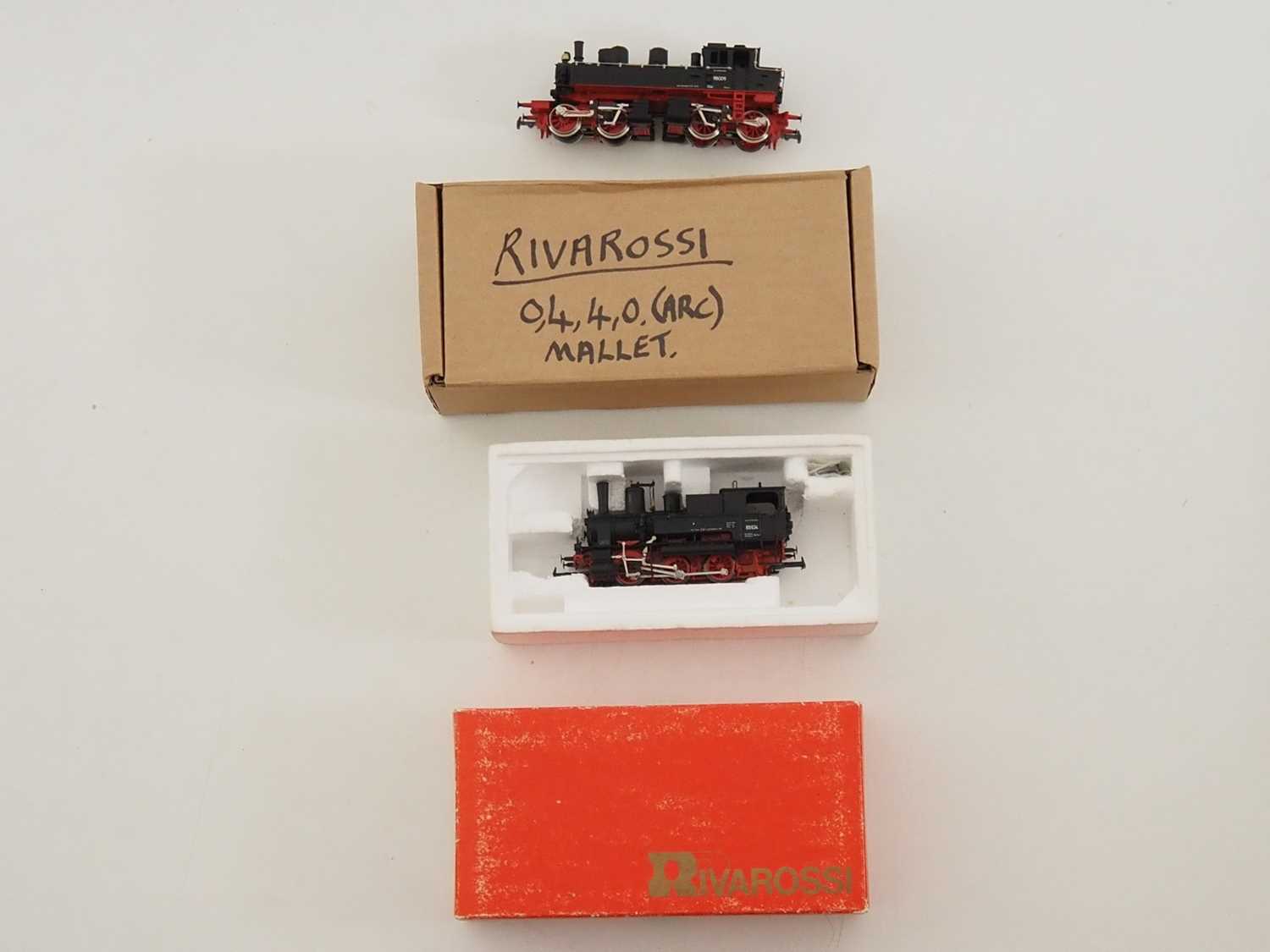 A pair of RIVAROSSI HO gauge German outline steam locomotives comprising an unboxed BR98 class