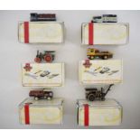 A group of MATCHBOX COLLECTIBLES, all steam powered wagons and engines - VG in G/VG boxes (6)