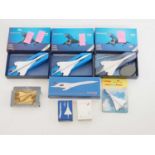A group of mostly diecast models of Concorde, to include LINTOY, SCHUCO, CORGI and SCHUBAK - F/