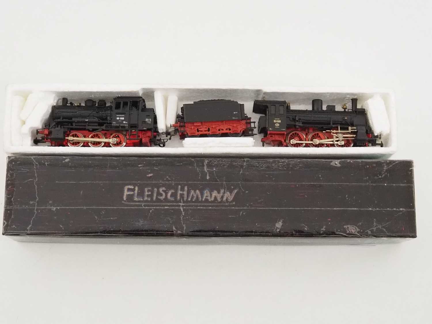 A group of FLEISCHMANN HO gauge German outline steam locos comprising two boxed and two unboxed - Image 5 of 13