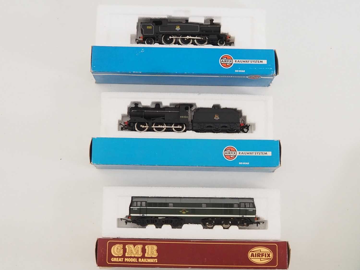 A group of ARIFIX OO gauge locomotives comprising a Prairie tank and class 4F steam locomotives