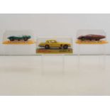 A group of 1:43 scale diecast cars comprising a DINKY 188 Jensen FF, an Auto Pilen (Spain) M505