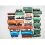 A group of KLEINBAHN HO gauge German outline rolling stock, mostly boxed, including locomotive,