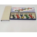 A DINKY Toys Racing Cars Gift Set No. 4 - VG, restored in a VG repro box with packing pieces