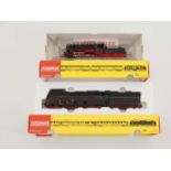 A pair of FLEISCHMANN HO gauge German outline steam locomotives comprising a 4158 class BR56 and a