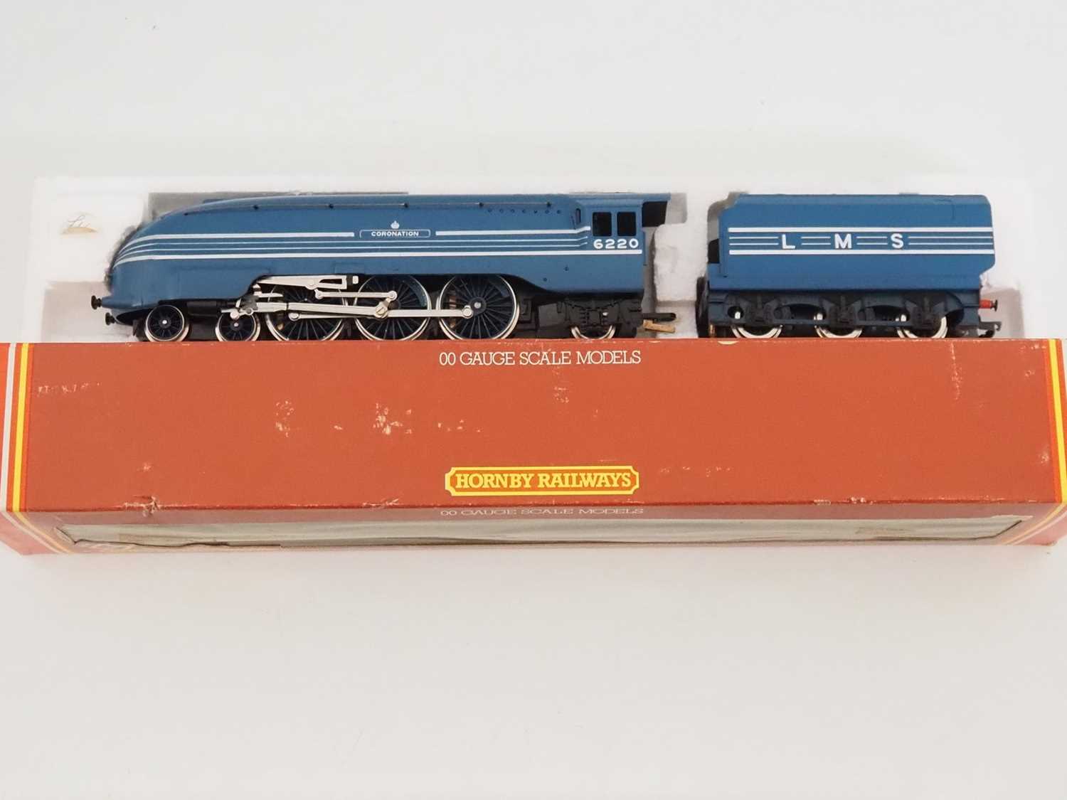 A group of HORNBY OO gauge steam locomotives comprising a streamlined 'Coronation' in LMS blue, a ' - Image 4 of 5