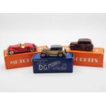 A group of hand built 1:43 scale white metal models by D.G MODELS and MOTORKITS, comprising of a '