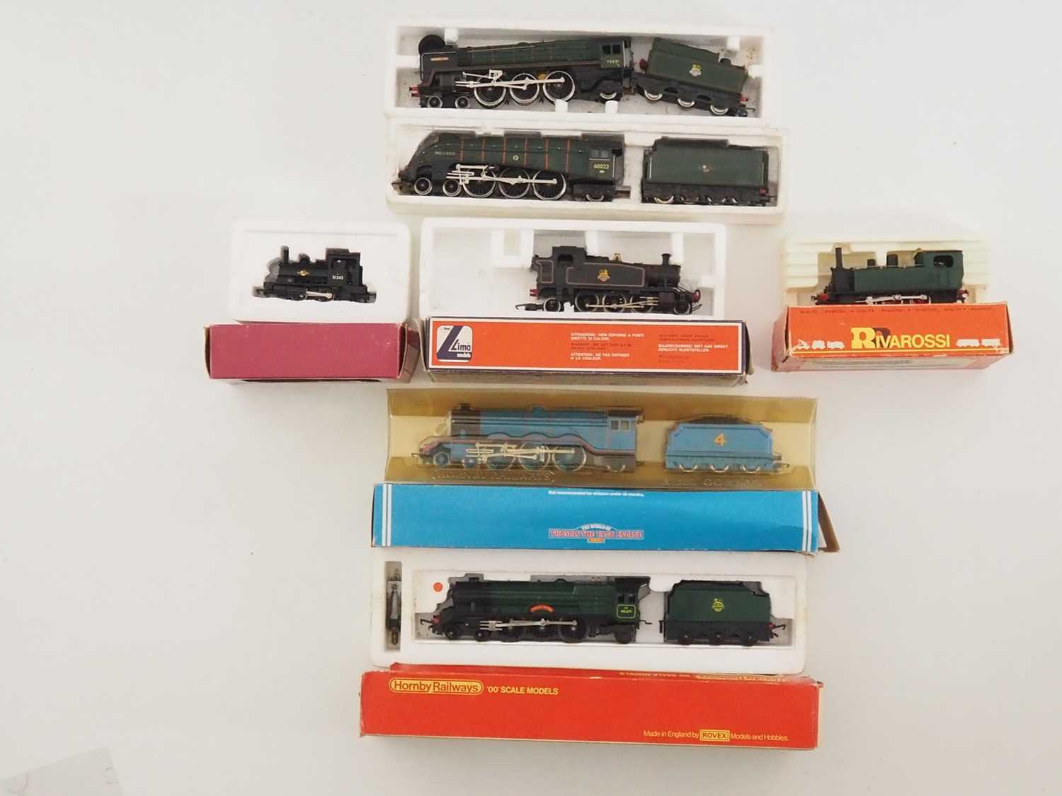 A group of OO gauge steam locomotives by HORNBY, LIMA and others to include a Thomas the Tank Engine