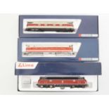 A group of HO gauge diesel locomotives by LIMA and GUTZOLD comprising classes V180, V300 and BR219