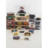 A quantity of mixed boxed and unboxed diecast by CORGI and others comprising buses, vans and