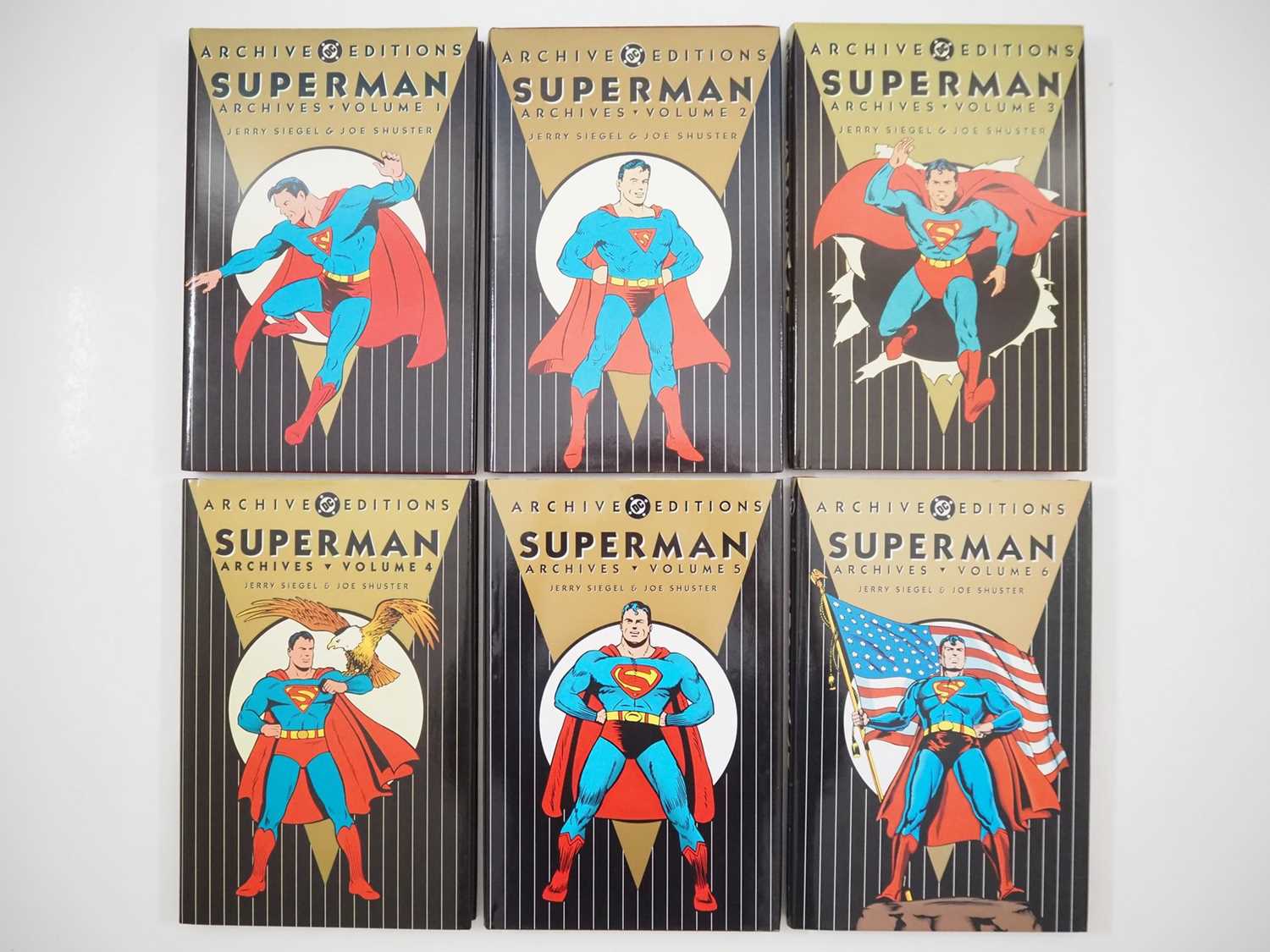 DC SUPERMAN ARCHIVE HARDBACK EDITION LOT (6 in Lot) - Includes SUPERMAN ARCHIVES VOLUMES #1, 2, 3,