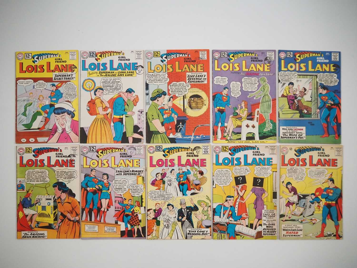 SUPERMAN'S GIRLFRIEND: LOIS LANE #30, 31, 32, 33, 34, 35, 36, 37, 38, 39 (10 in Lot) - (1962/