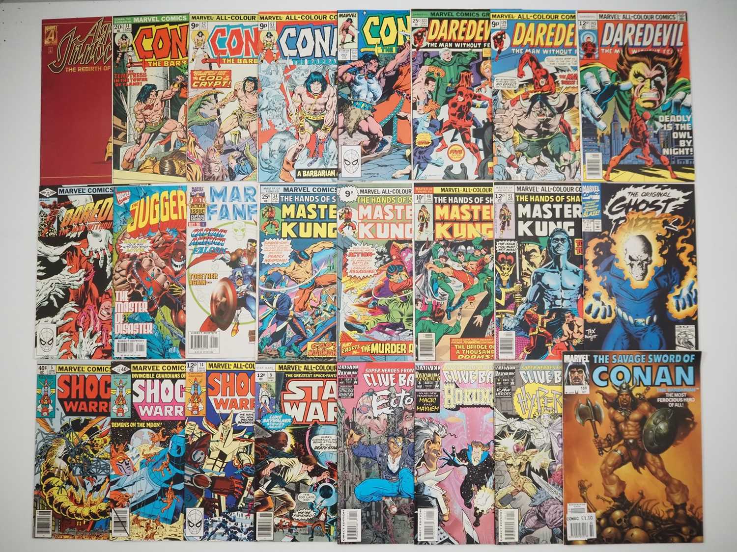 MIXED MARVEL LOT (24 in Lot) - Includes AGE OF INNOCENCE: THE REBIRTH OF IRON MAN + CONAN #34, 52,