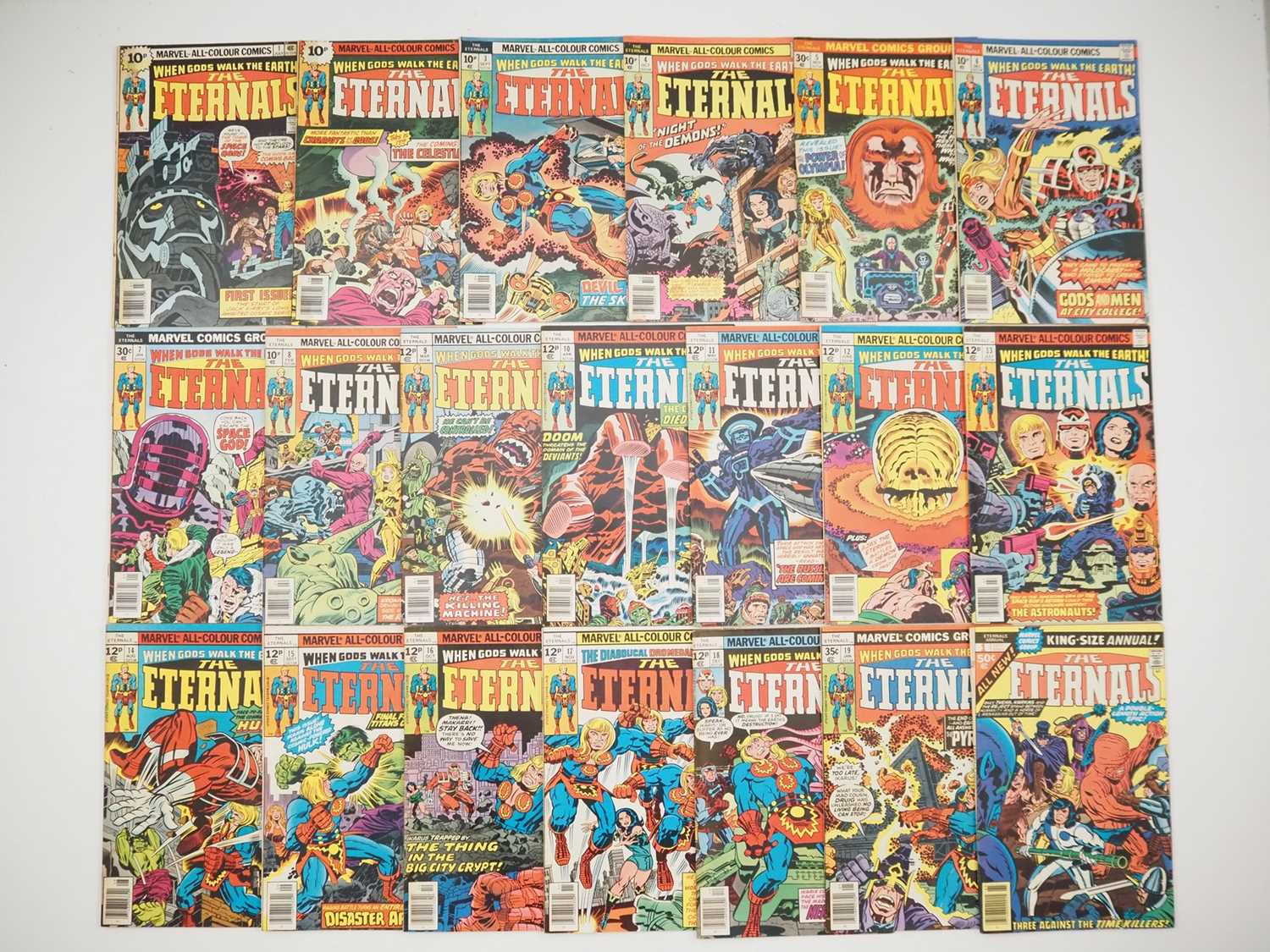 ETERNALS #1, 2, 3, 4, 5, 6, 7, 8, 9, 10, 11, 12, 13,14, 15, 16, 17, 18, 19 + ANNUAL #1 - (20 in Lot)