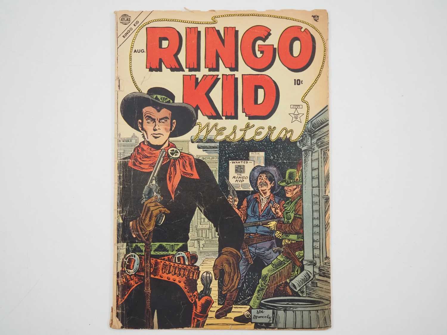 RINGO KID WESTERN #1 (1954 - ATLAS) - Includes Cover art by Joe Maneely - Flat/Unfolded - a detailed