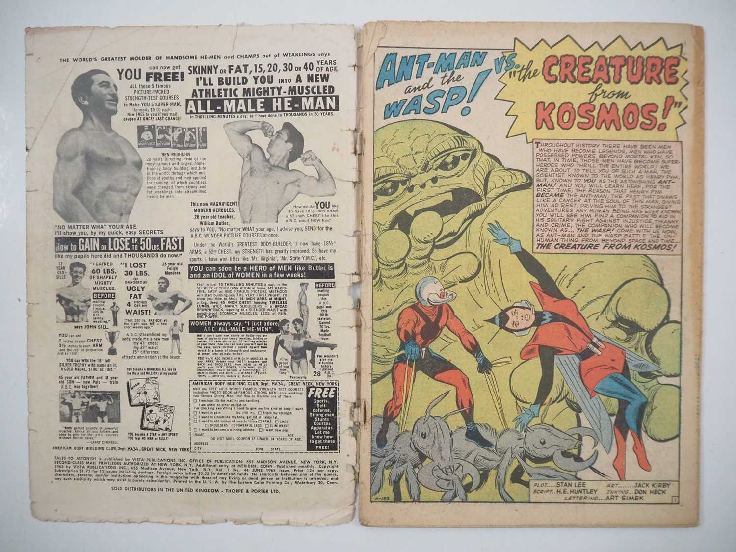 TALES TO ASTONISH #44 (1963 - MARVEL - UK Price Variant) - First appearance and origin of the Wasp - - Image 7 of 13