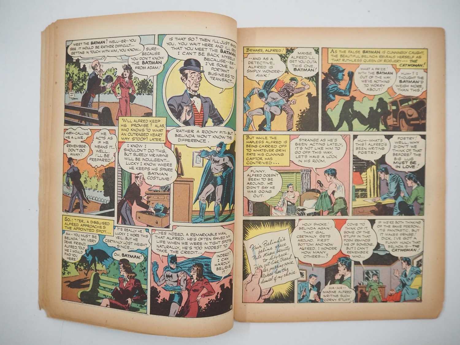 BATMAN #22 (1944 - DC) - First cover appearance and first solo story featuring Alfred - Dick - Image 8 of 37