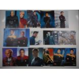 A quantity of STAR TREK related autographs to include Dominic Keating, Scott Bakula, Simon Pegg,