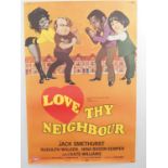 LOVE THY NEIGHBOUR (1973) - UK one sheet (rolled)